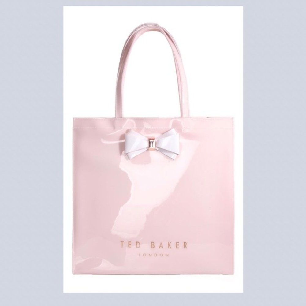 Ted Baker pink bow icon large tote bag